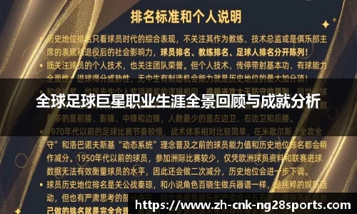 全球足球巨星职业生涯全景回顾与成就分析